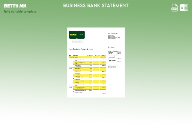 модерен стил Извештај за фирмата Credito Emiliano Шаблон Word и PDF
